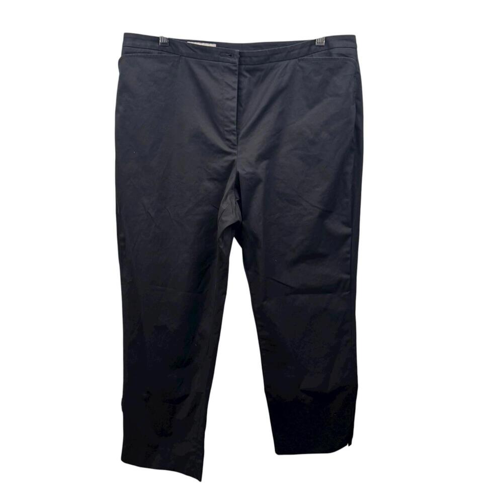 Women's‎ Faconnable Black Straight Leg Pants Size 14 - Picture 3 of 9